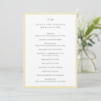 Casamento Moderno com Monograma Elegante em Amarel
