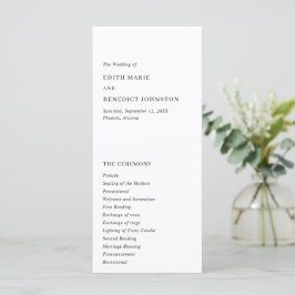 Programa Casamento Moderno Minimalista Preto e Branco