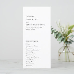 Programa Casamento Moderno Minimalista Preto e Branco
