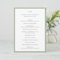 Casamento Moderno Monograma Verde Safira Elegante