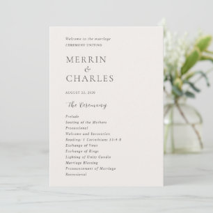 Programa Casamento Moderno Neutro Elegante