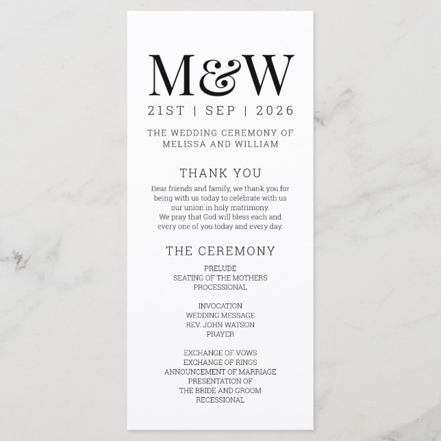 Programa Casamento Negro Branco Moderno (Frente)