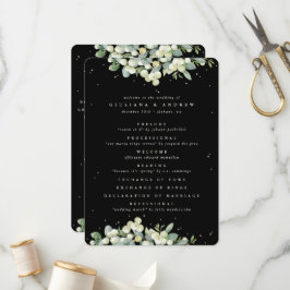 Programa Casamento no inverno Elegante Black Snowberry+Euca
