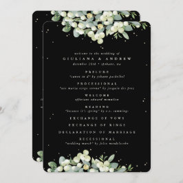 Programa Casamento no inverno Elegante Black Snowberry+Euca