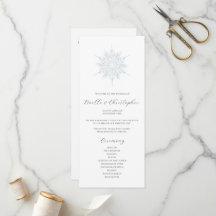 Casamento no inverno Elegante Floco de Neve Azul-G