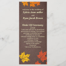 programa casamento outono