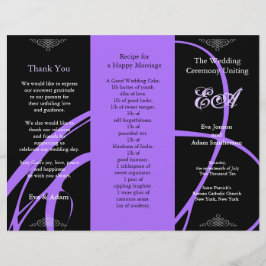 Programa Casamento Pasta Grelha Roxo Preto