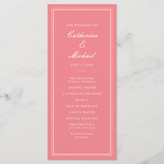 Programa Casamento Pink-Pink de Script Clássico Absoluto