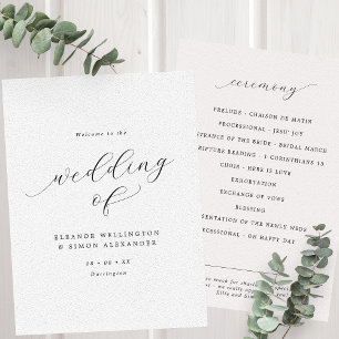 Programa Casamento Plana Preto e Branco com Script Minimali