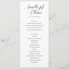 Programa Casamento Preto e Branco com Script Moderno Elegan
