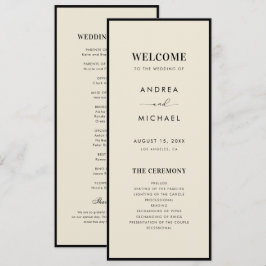 Programa Casamento Retro Vintage Marfim e Preto Old Money