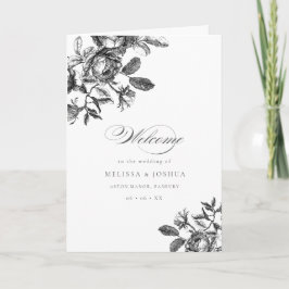 Programa Casamento Romântico de Banheiro Preto e Branco