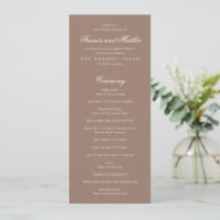 Casamento Romântico Marrom Elegante