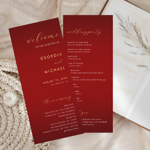 Programa Casamento Romântico Minimalista Moderno Escuro Ver