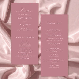 Programa Casamento Rosa Minimalista Moderno