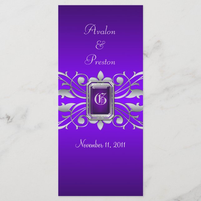 Programa Casamento Roxo de Rolagem de Prata da Gra (Frente)
