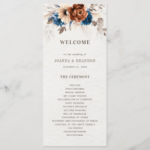 Programa Casamento Russo de Grass Marinho Terracotta Blue P