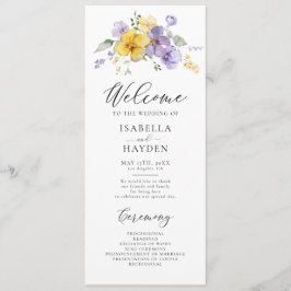 Programa Casamento Russo Floral Lilac-Lavanda Amarela Roxa