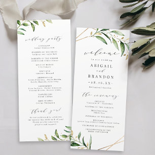 Programa Casamento Russo Geométrico Dourado do Verde Moder