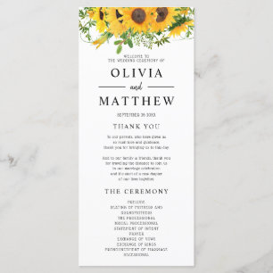 Programa Casamento Rustic Boho Sunflower Buquê
