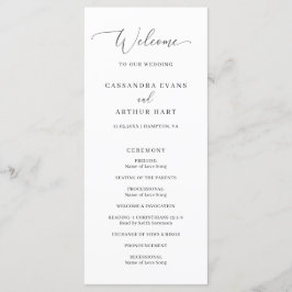 Programa Casamento Simples Clássico Formal Elegante