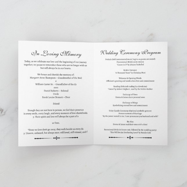 Programa Casamento simples em memória amorosa (Interior)