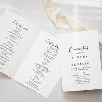 Casamento Simples Minimalista Espanhol Dobrado