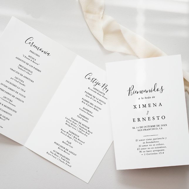 Programa Casamento Simples Minimalista Espanhol Dobrado (Criador carregado)