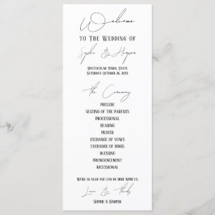 Programa Casamento Simples, Versátil, Elegante Slim Script