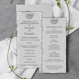 Programa Casamento tema damasco prata