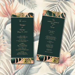 Programa Casamento Tropical Havaiano Colorido Exótico