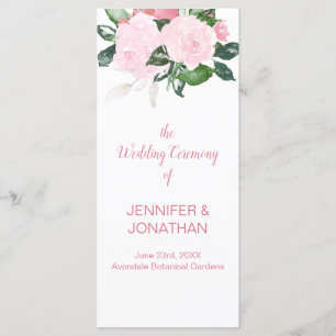 Programa Casamento Verde de Rosas Rosa-Rosa-Pálida