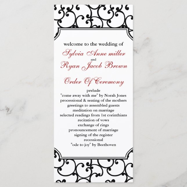 programa Casamento Vermelho e Negro (Frente)