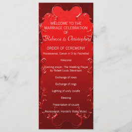 Programa Casamento Vermelho Elegante