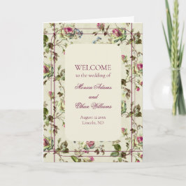 Programa casamento vintage rosa