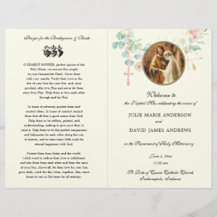 Programa Católico Elegante de Casamento em Massa d