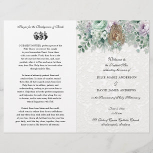 Programa Católico Elegante de Casamento Tradiciona