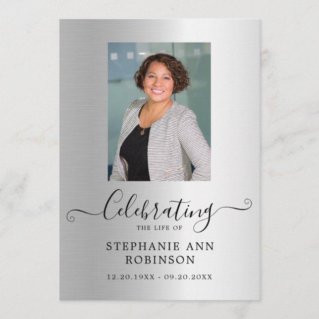 Programa Celebração da Ordem de Serviço de Fotos da Vida (Frente)