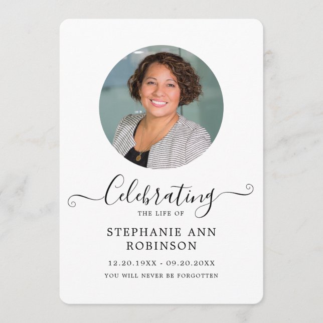 Programa Celebração da Ordem de Serviço de Fotos da Vida (Frente)