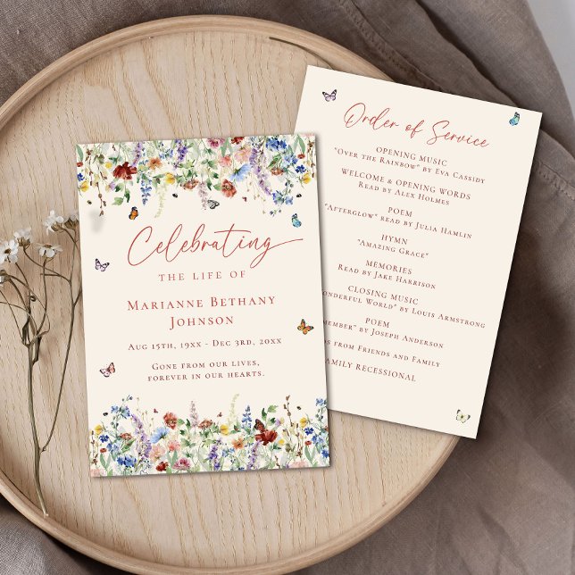 Programa Celebração da vida Ordem de serviço (Criador carregado)