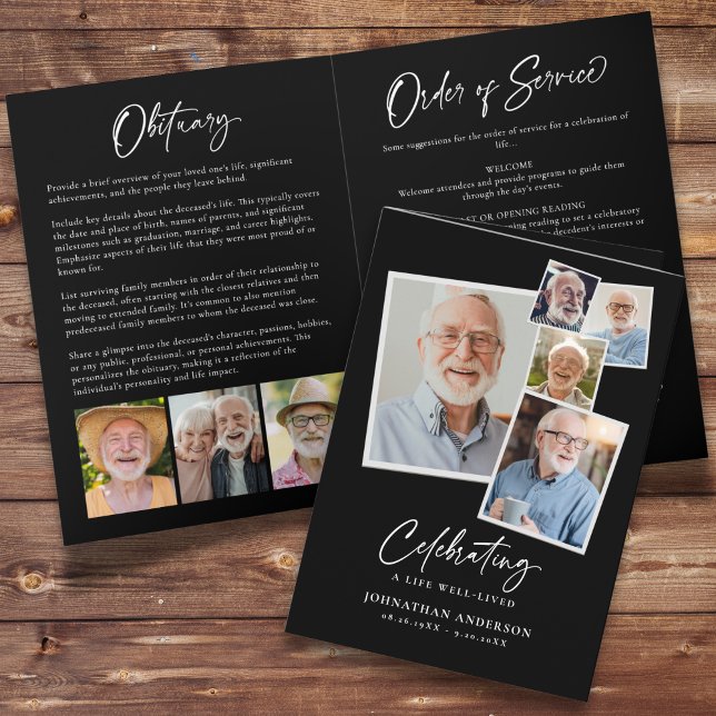 Programa Celebração do Elegante de Colagem de 8 Fotos Moder (Criador carregado)