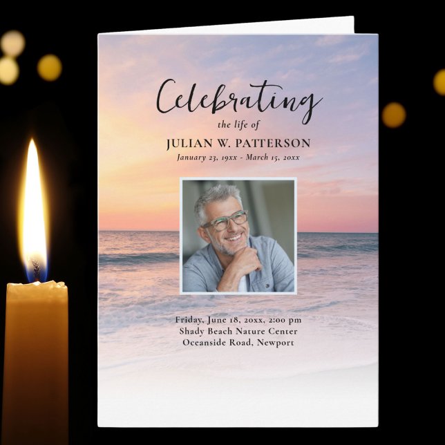 Programa Celebração do Funeral da Vida na Praia Sunset (Criador carregado)