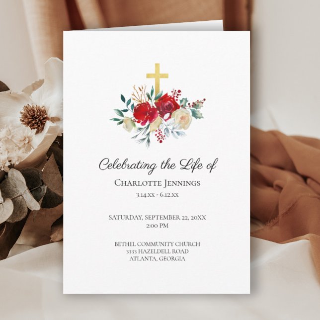 Programa Celebração do Funeral Memorial da Vida (Criador carregado)