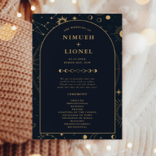 Programa Celestial de Cerimônia de Casamento Sol e