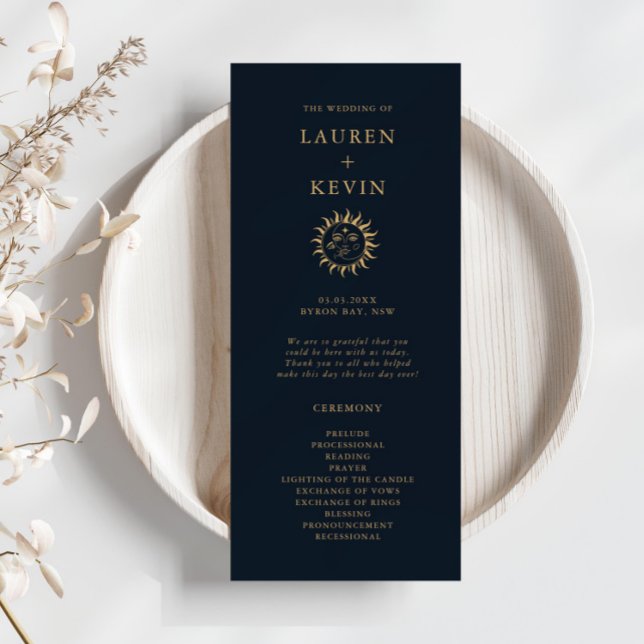 Programa Celestial de Cerimônia de Casamento Sol e (Criador carregado)