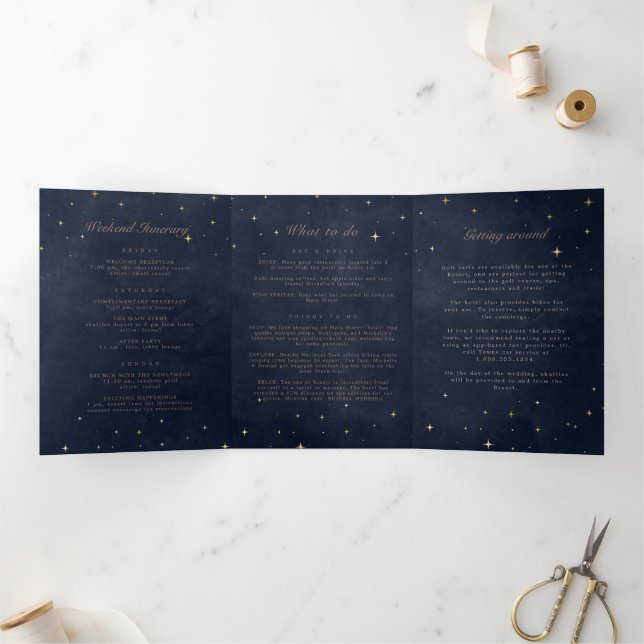 Programa Celestial Dourado de Casamento Dobrado da (Dentro)