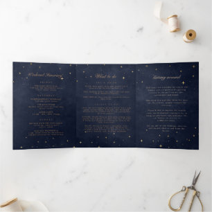 Programa Celestial Dourado de Casamento Dobrado da