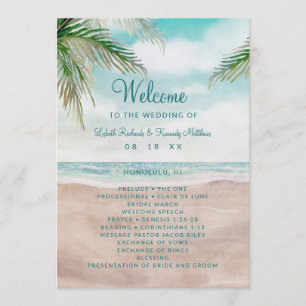 Programa Cena de Casamento Cerimônia de Praia Pintada Ilha