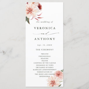 Programa Cerimônia de Casamento do Jardim Floral Botânico