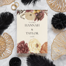 Cerimônia de Casamento Floral de outono Elegante